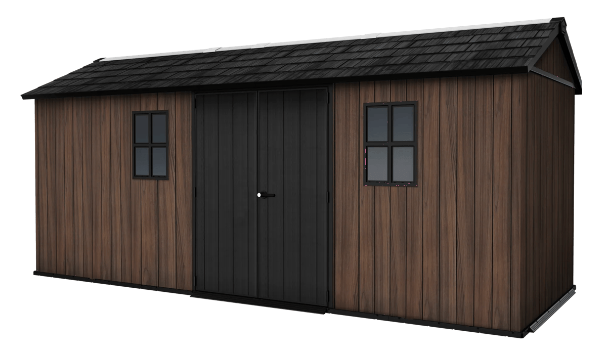 Keter Signature Apex Shed 17x7.5ft - Rosewood