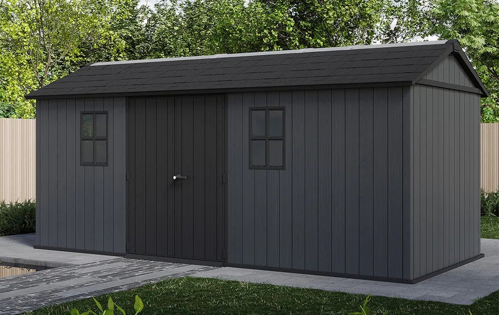 Keter Newton Plus Shed 7.5x17ft - Grey