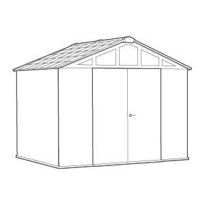 Keter Signature Summit 10x8ft Shed - Rosewood