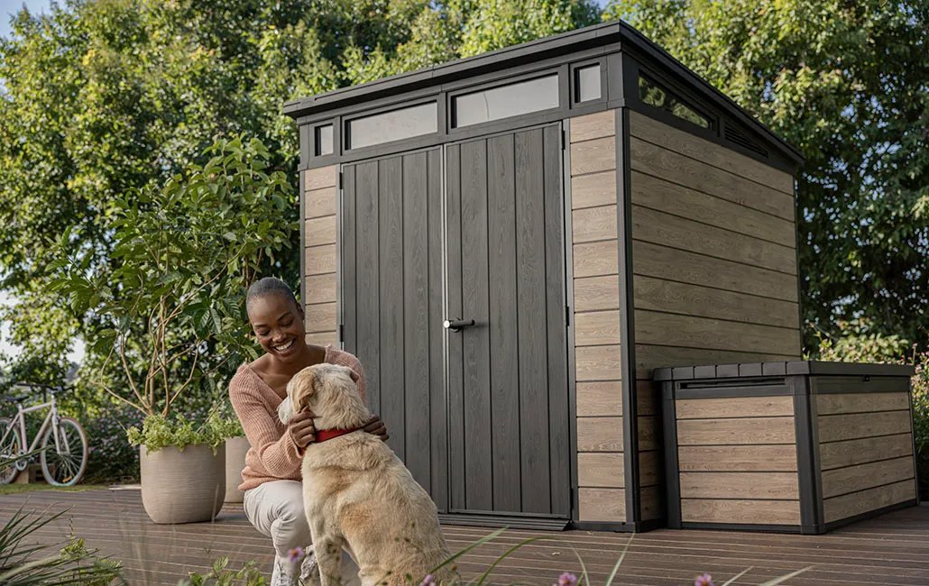 Keter Signature Shed 7x7ft - Ashwood Brown