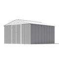 Patiowell 12x12 Large Metal Shed with Weather Resistance, Gray