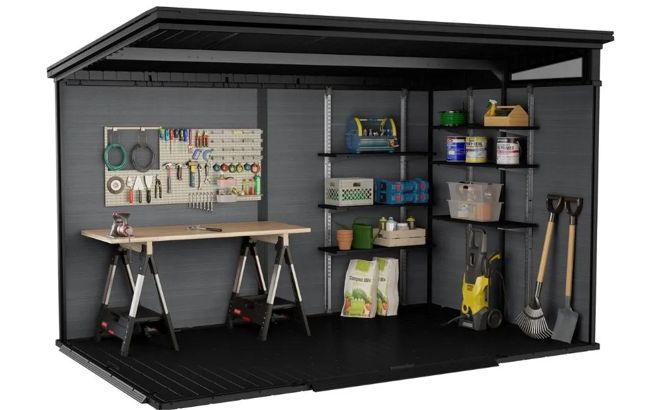 Keter Signature 11x7 Storage Shed - Pine Brown