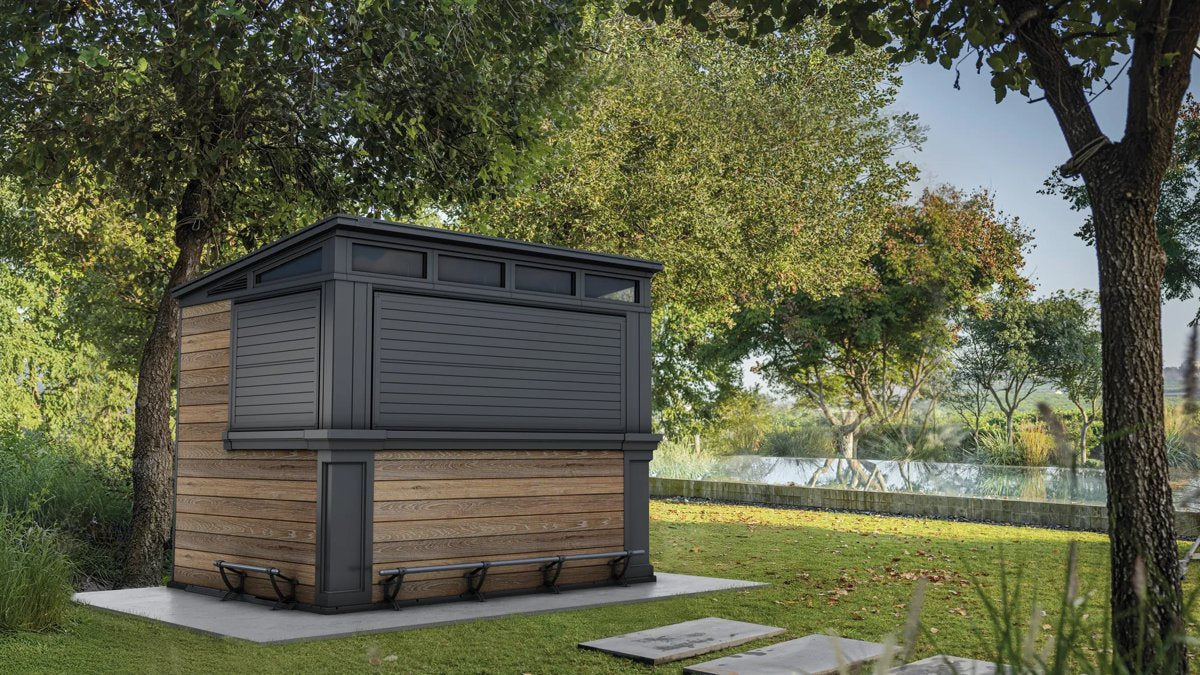 Keter Signature Outdoor Garden Bar - Walnut Brown