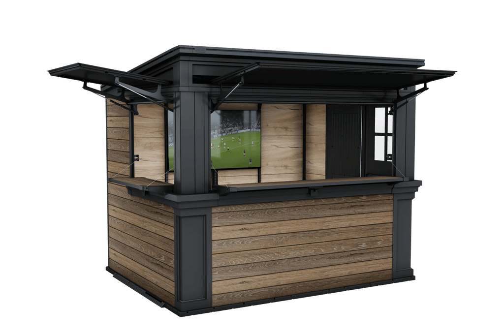 Keter Signature Outdoor Garden Bar - Walnut Brown
