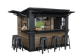 Keter Signature Outdoor Garden Bar - Walnut Brown