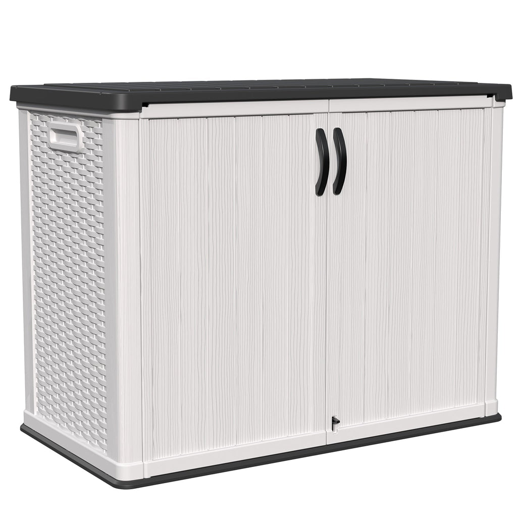 Patiowell 26 Cu Ft Plastic Storage Cabinet, White