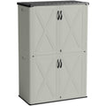 Patiowell 50 Cu.ft Outdoor Storage Cabinet, Beige
