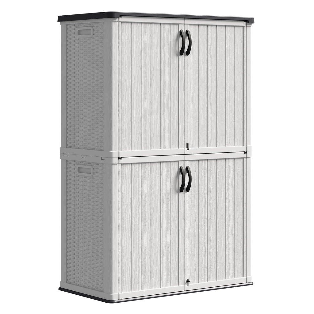 Patiowell 50 Cu Ft Plastic Cabinet, White
