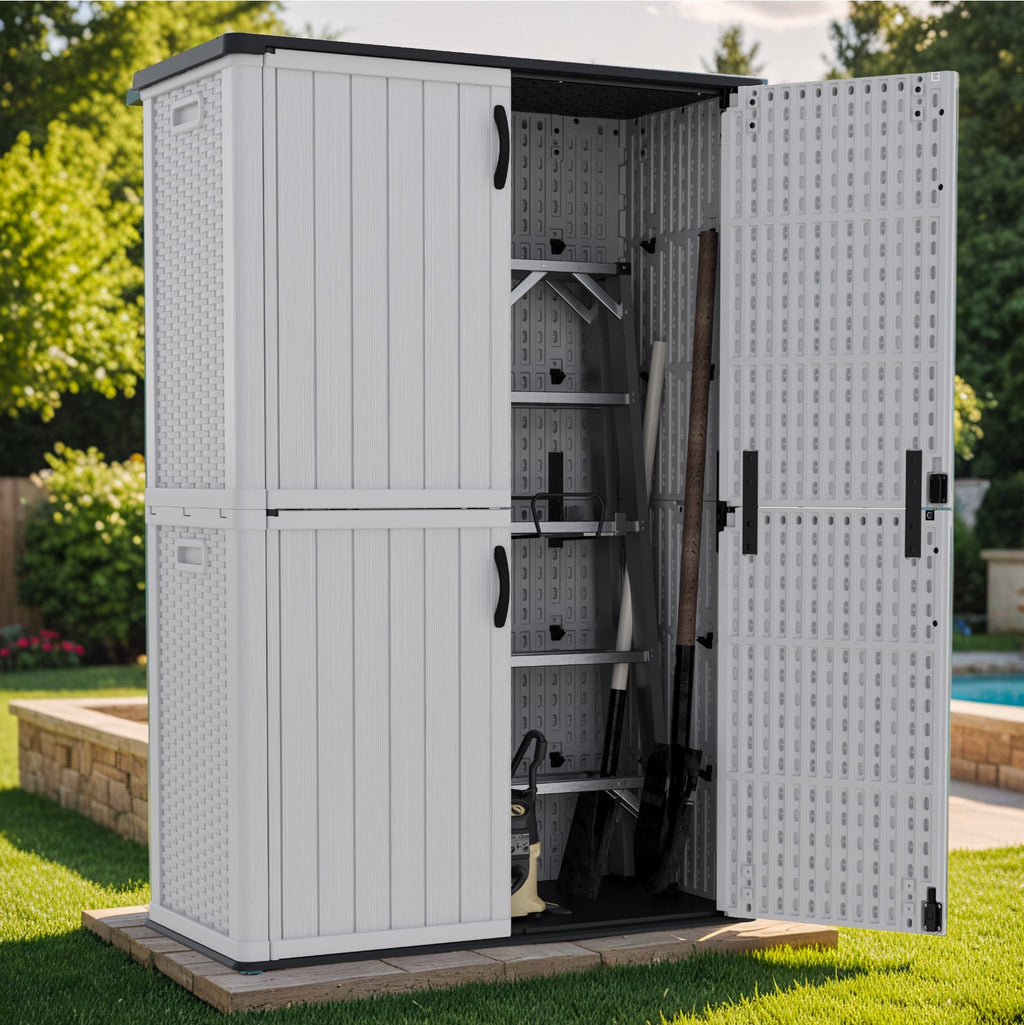 Patiowell 50 Cu Ft Plastic Cabinet, White